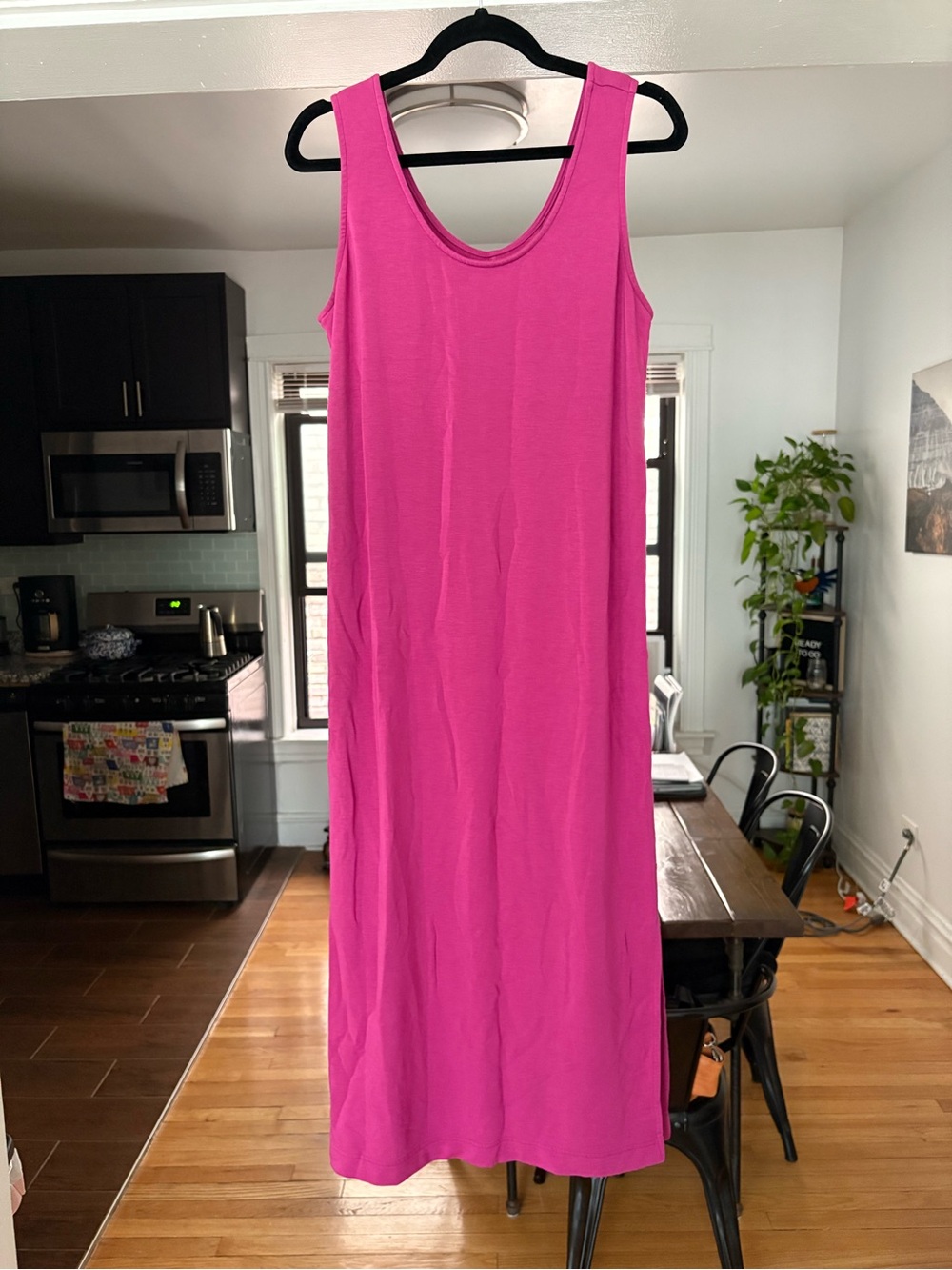 Lou & Grey Magenta Sleeveless Midi Dress